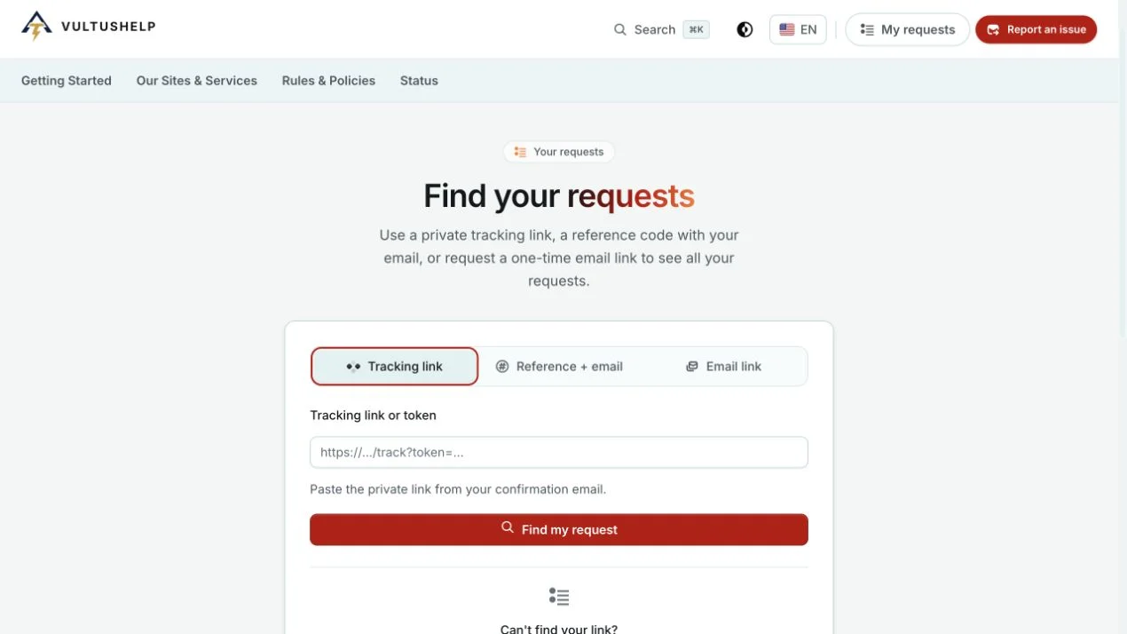The three secure request lookup options